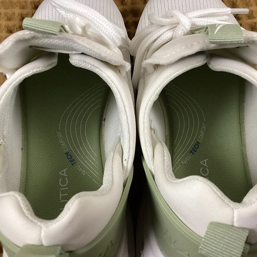 Nautica Chiatica Shoes Womens Size 9 White Mesh Walking Sneakers Casual On